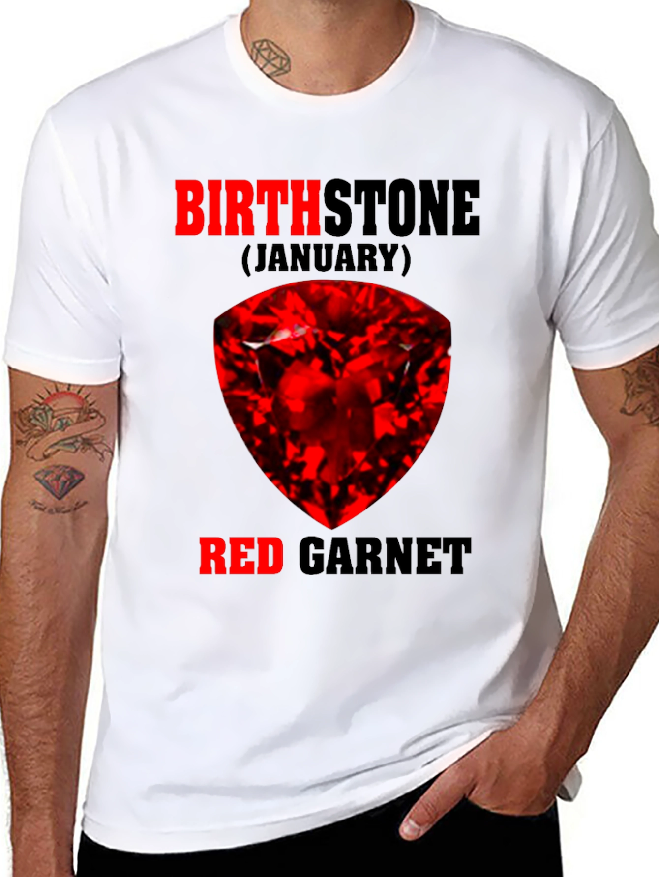 January Birthstone Red Garnet T-Shirt