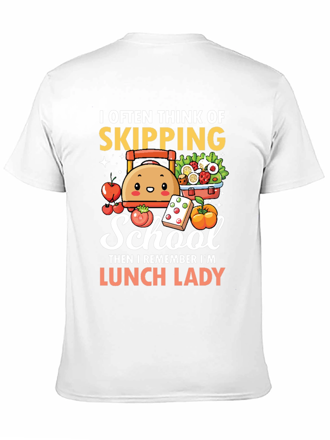 Lunch Lady T-Shirt - Skipping School Design