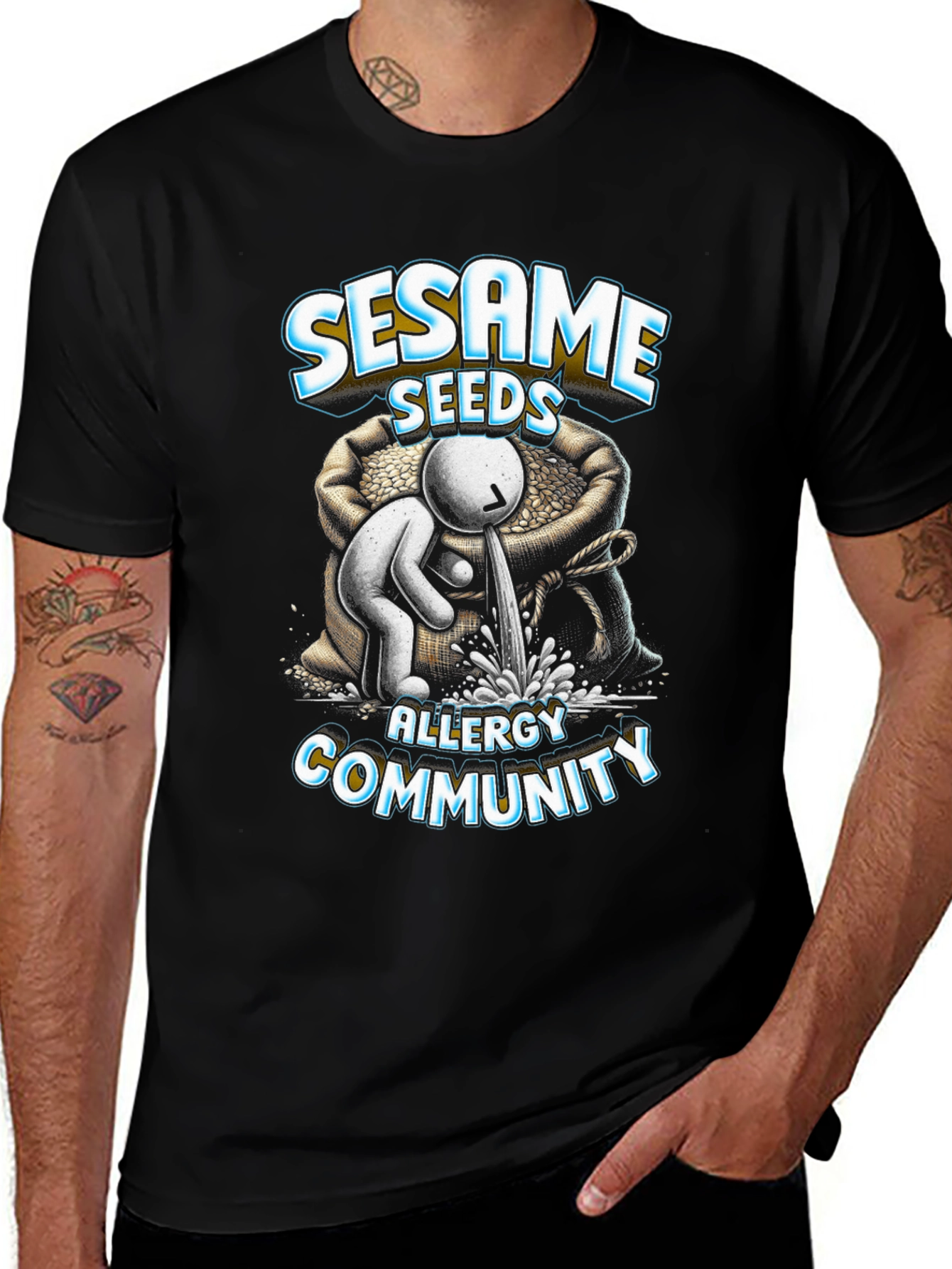 Sesame Seeds Allergy Awareness T-Shirt