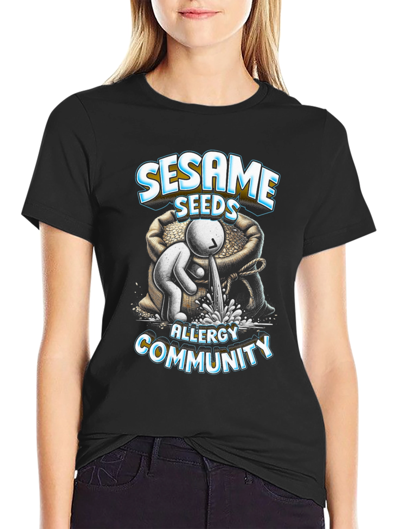 Sesame Seeds Allergy Awareness T-Shirt