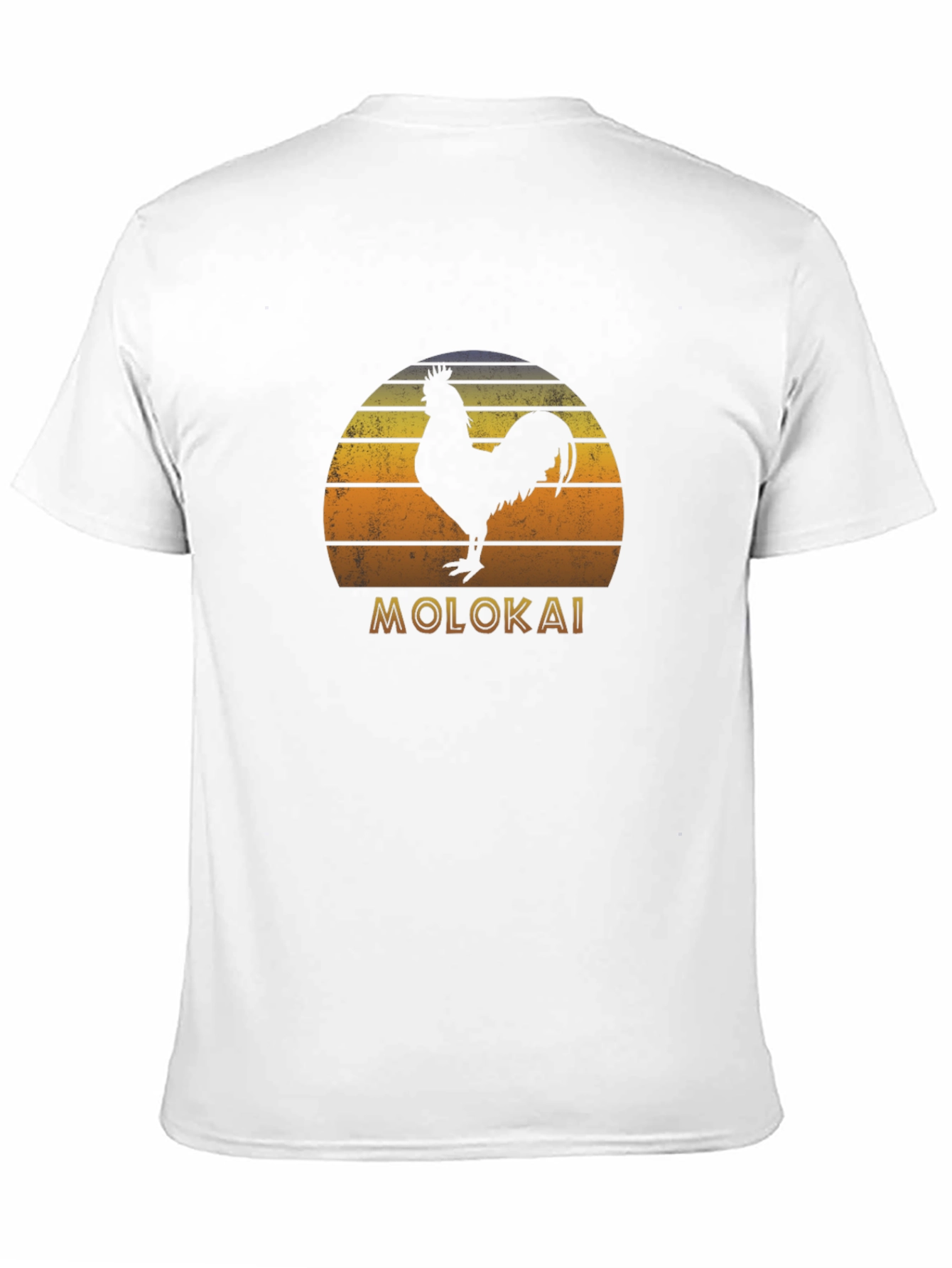 Molokai Rooster Sunset Graphic T-Shirt