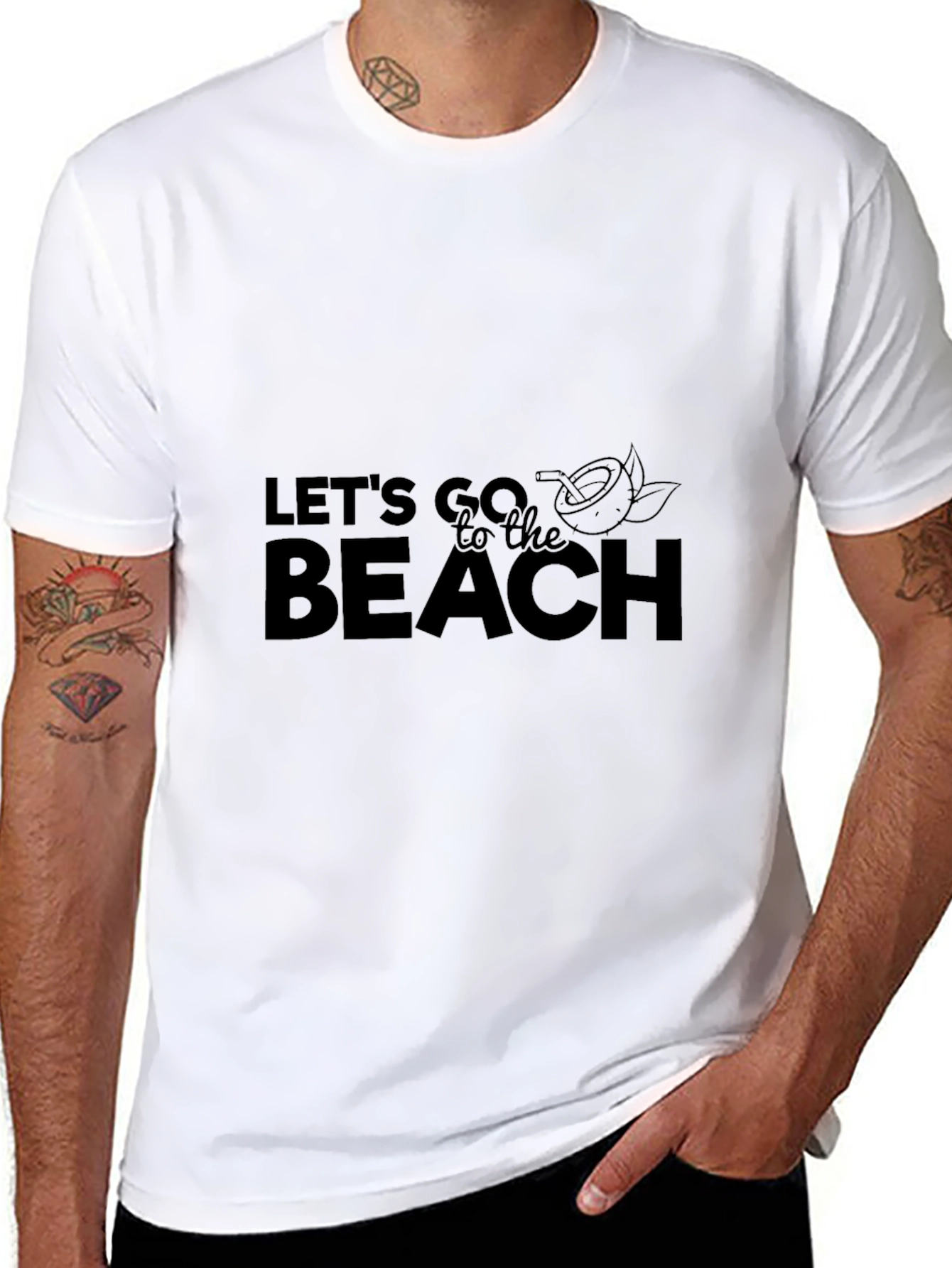Lets Go to the Beach Graphic T-Shirt