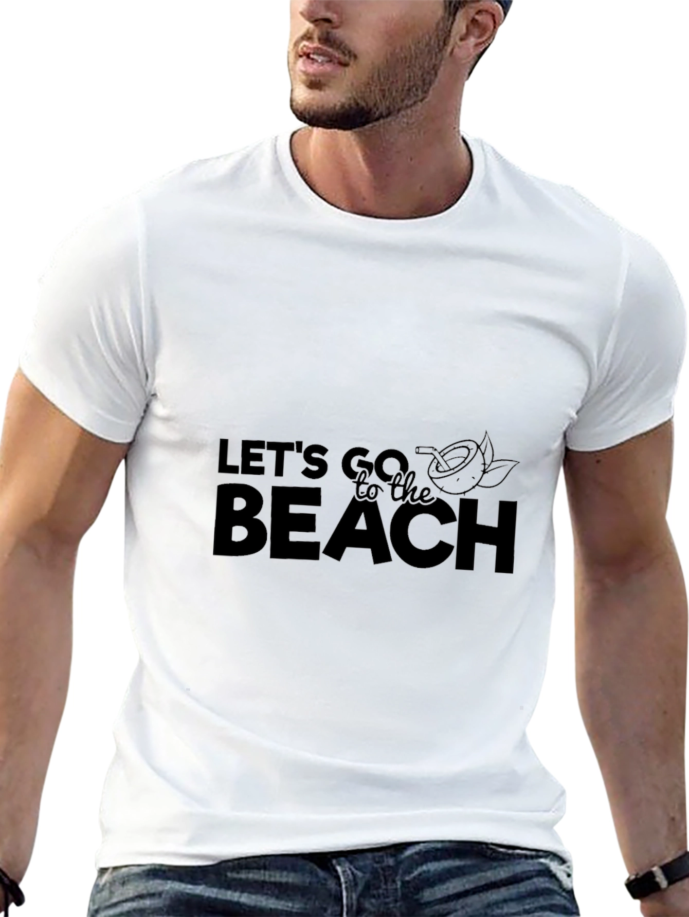 Lets Go to the Beach Graphic T-Shirt
