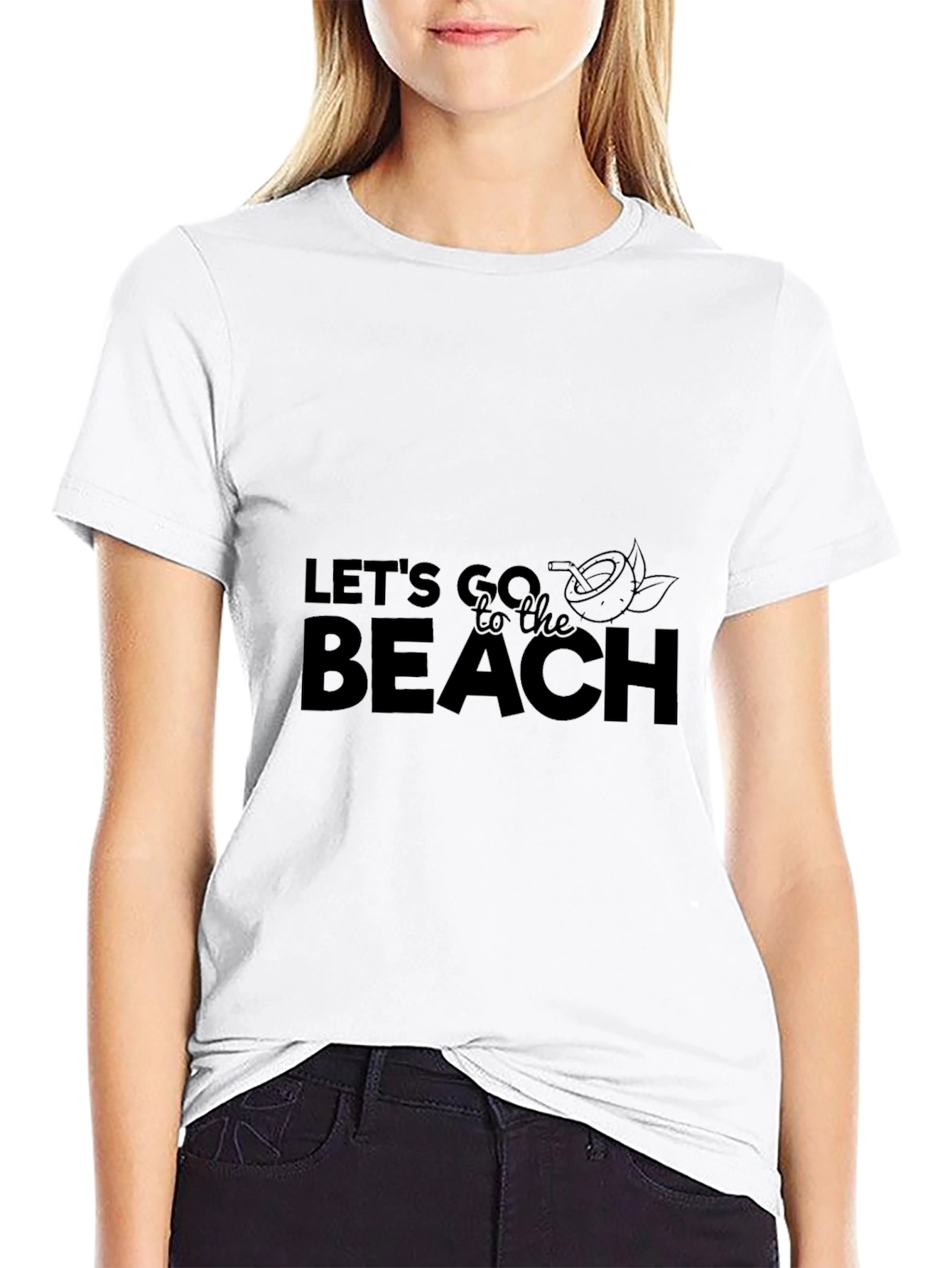 Lets Go to the Beach Graphic T-Shirt