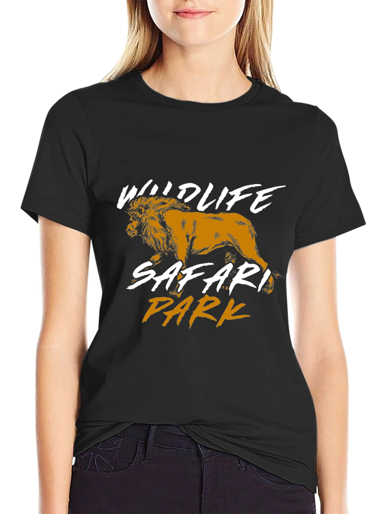 Wildlife Safari Park Lion Graphic T-Shirt