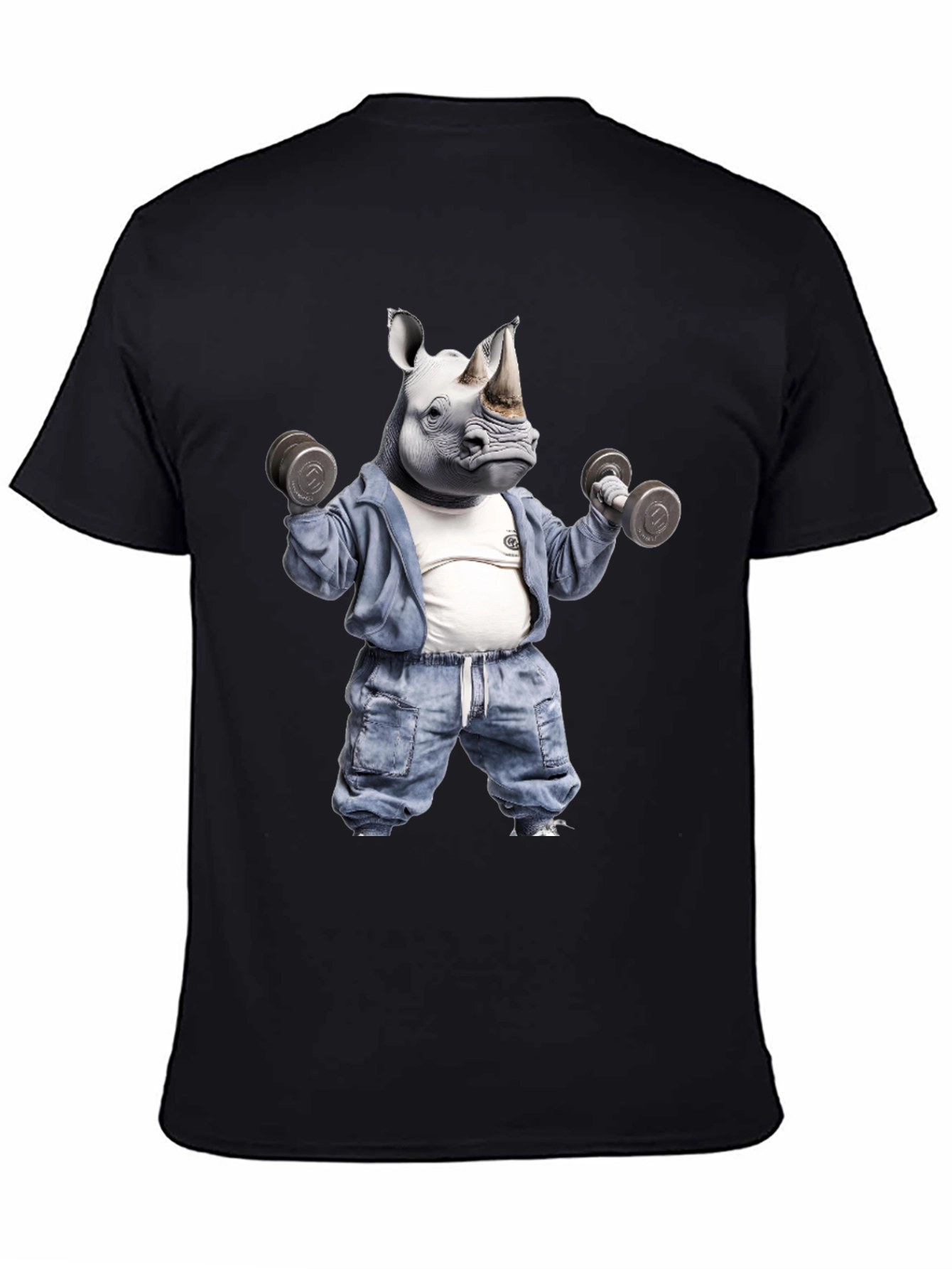 Rhino Gym T-Shirt: Workout Animal Tee