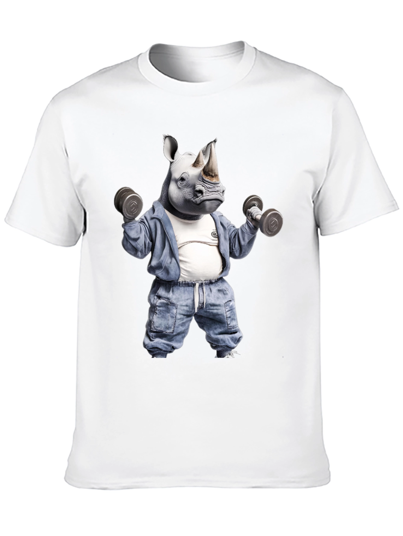 Rhino Gym T-Shirt: Workout Animal Tee