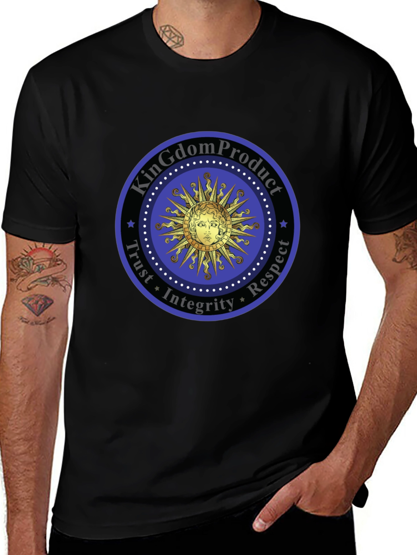 Kingdom Product Trust Respect Integrity Black T-Shirt