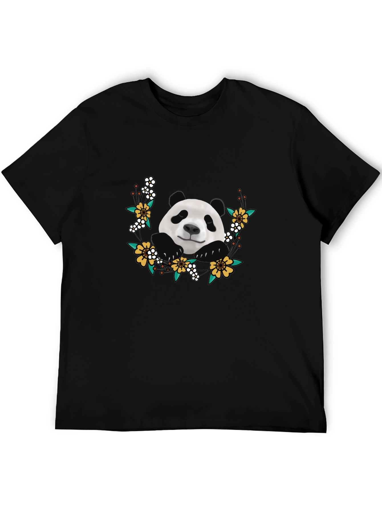 Panda Floral Graphic T-Shirt - Cute & Trendy