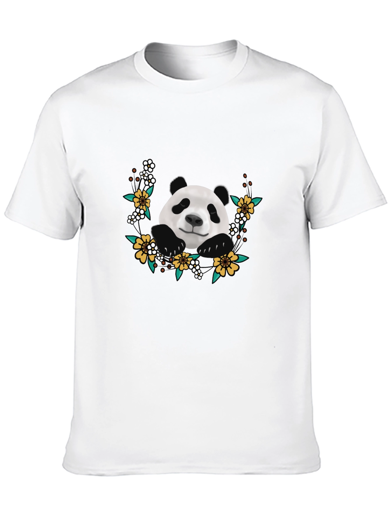 Panda Floral Graphic T-Shirt - Cute & Trendy