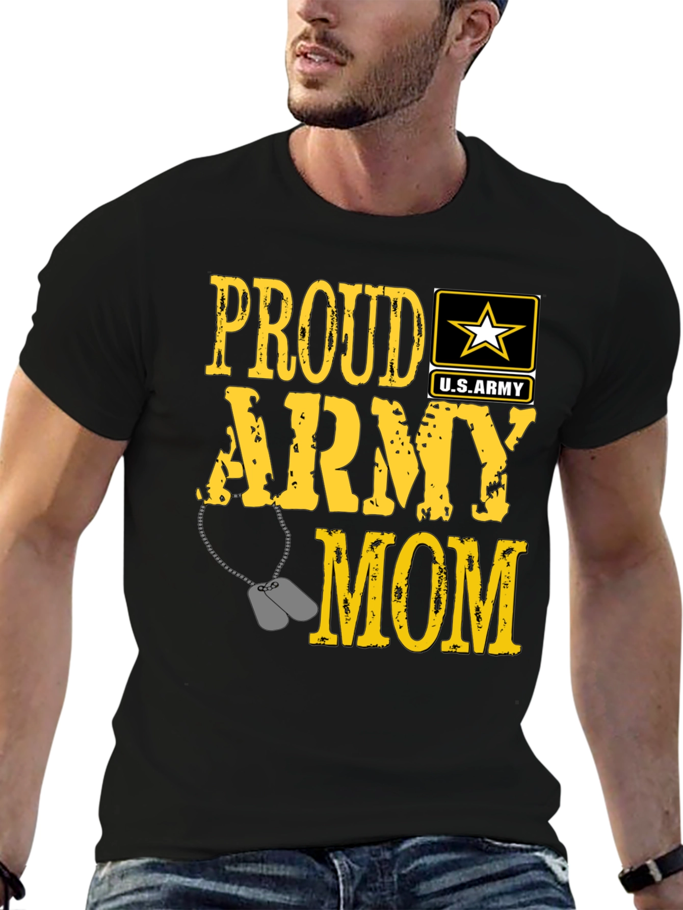 Proud Army Mom Graphic T-Shirt