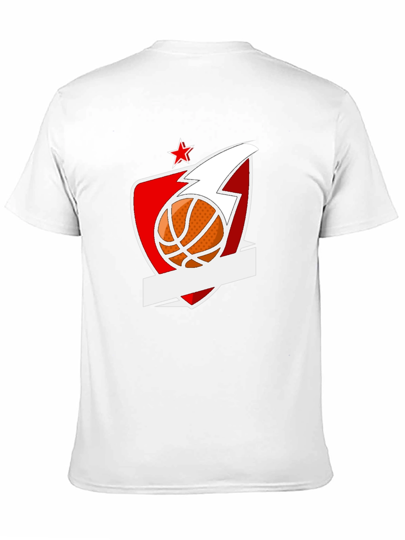 Basketball Star Graphic Black T-Shirt