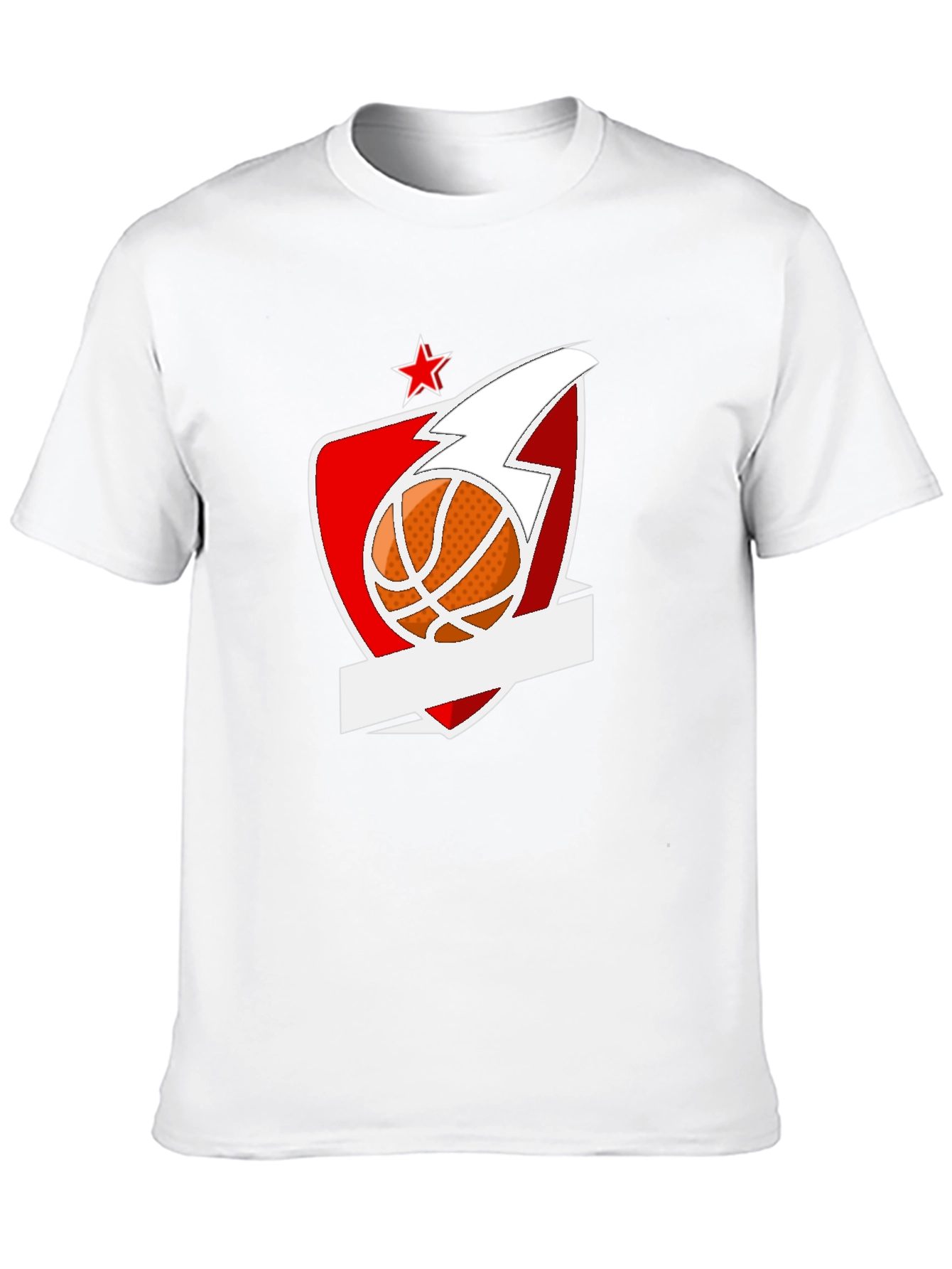 Basketball Star Graphic Black T-Shirt