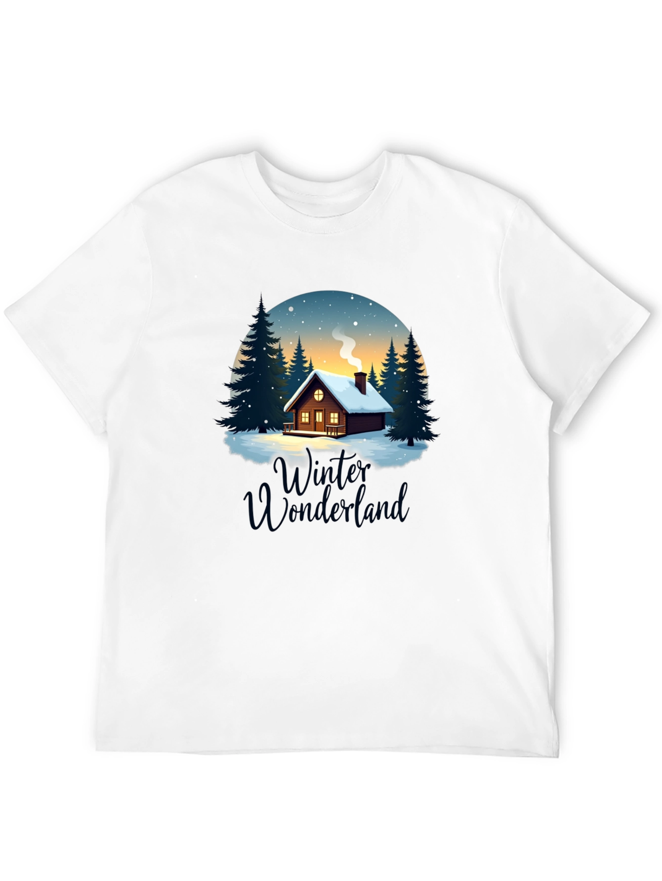 Winter Wonderland Cabin Graphic Tee