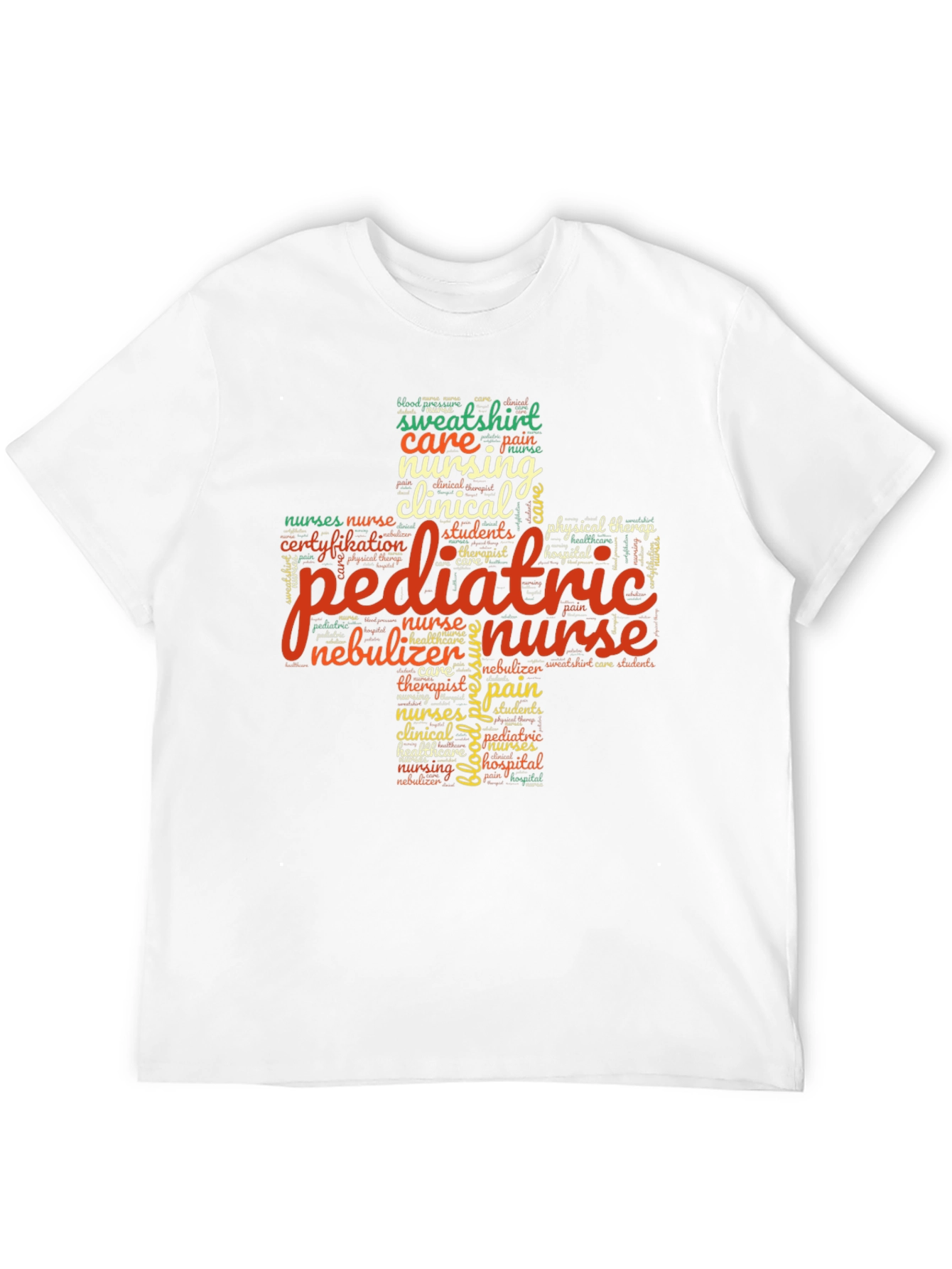 Pediatric Nurse Word Art T-Shirt - Unisex