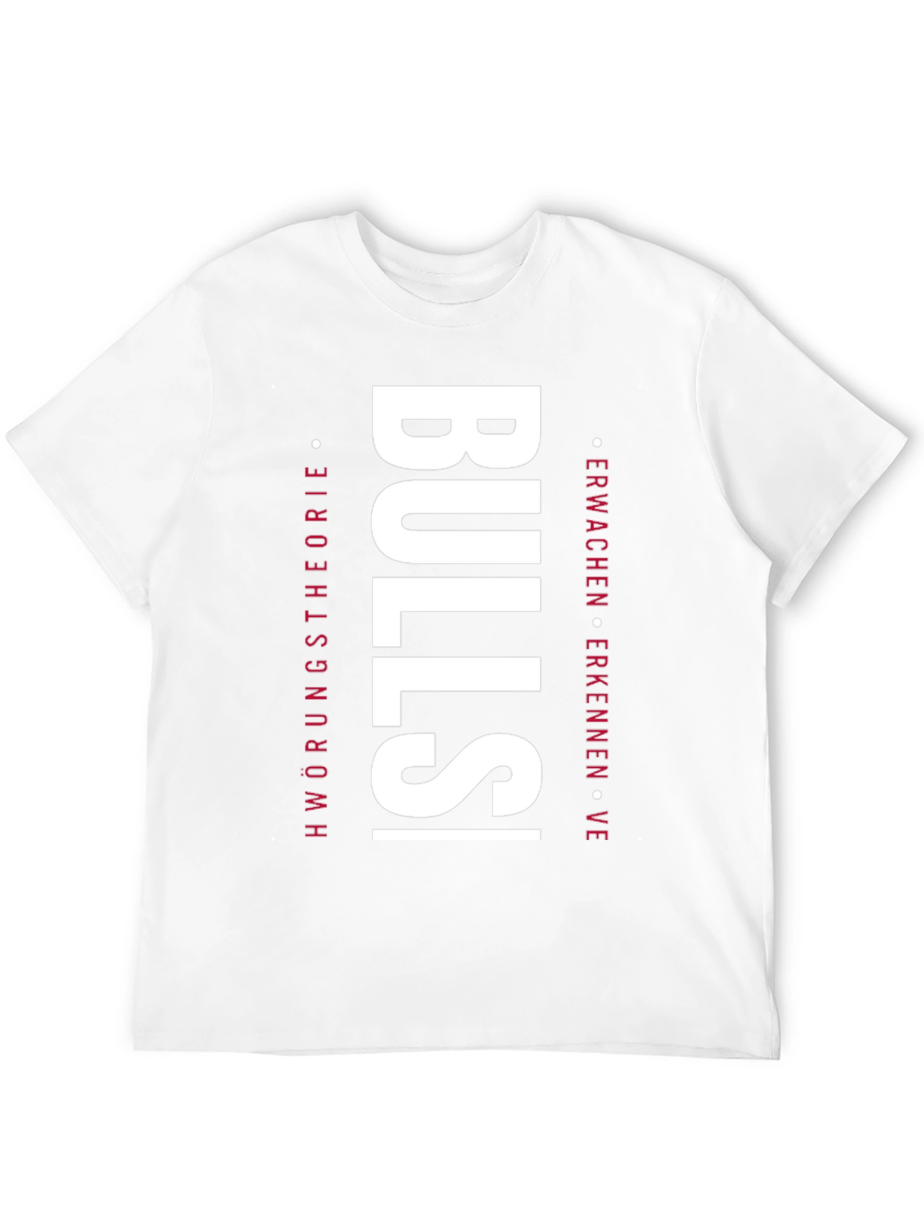 Bulls Vertical Print Black T-Shirt