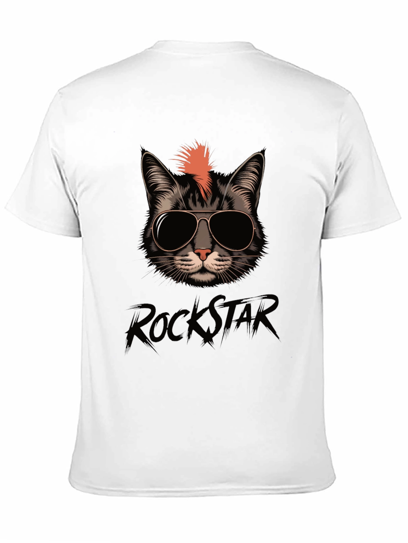 Rockstar Cat T-Shirt - Cool Cat Tee