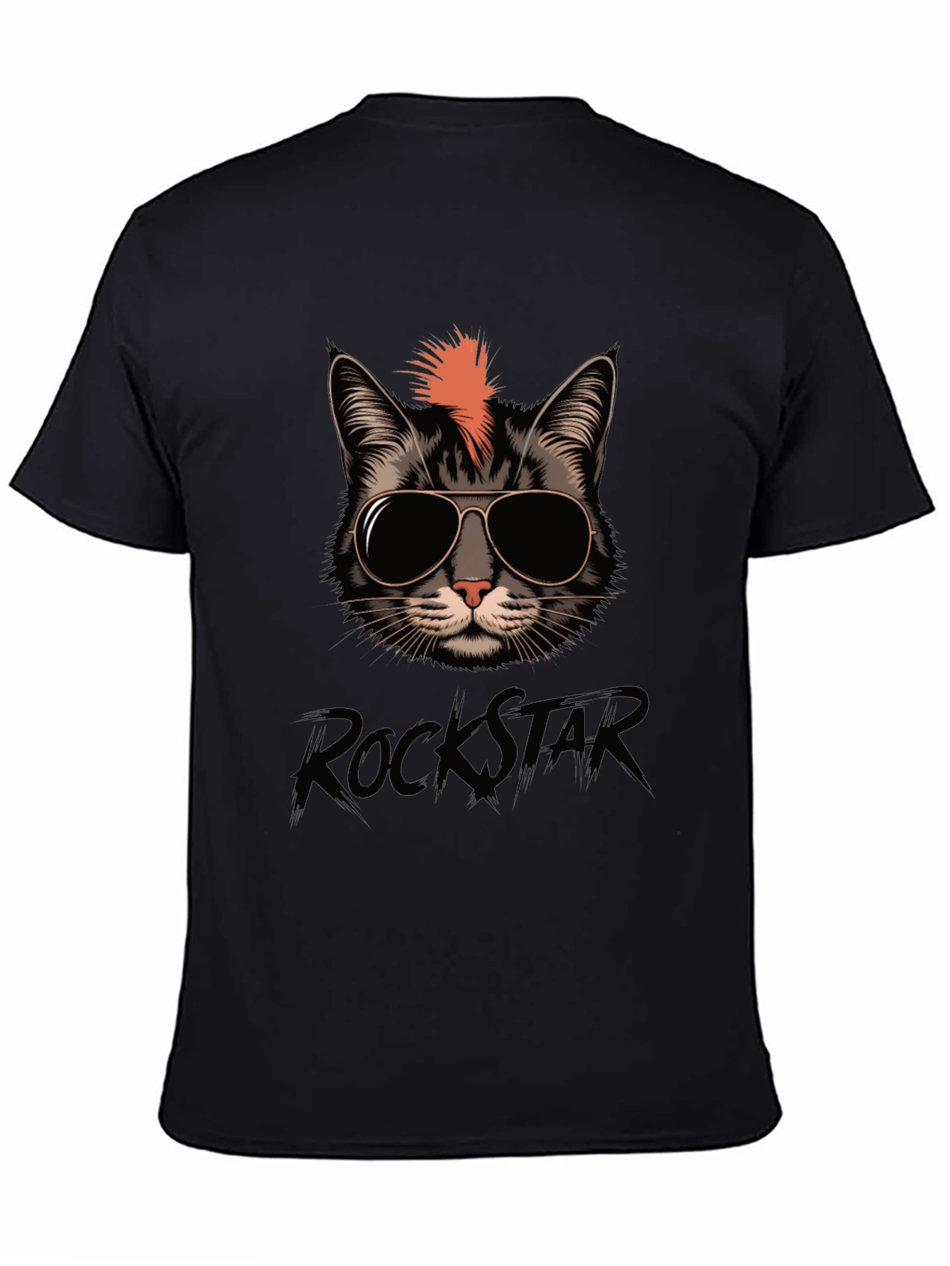Rockstar Cat T-Shirt - Cool Cat Tee