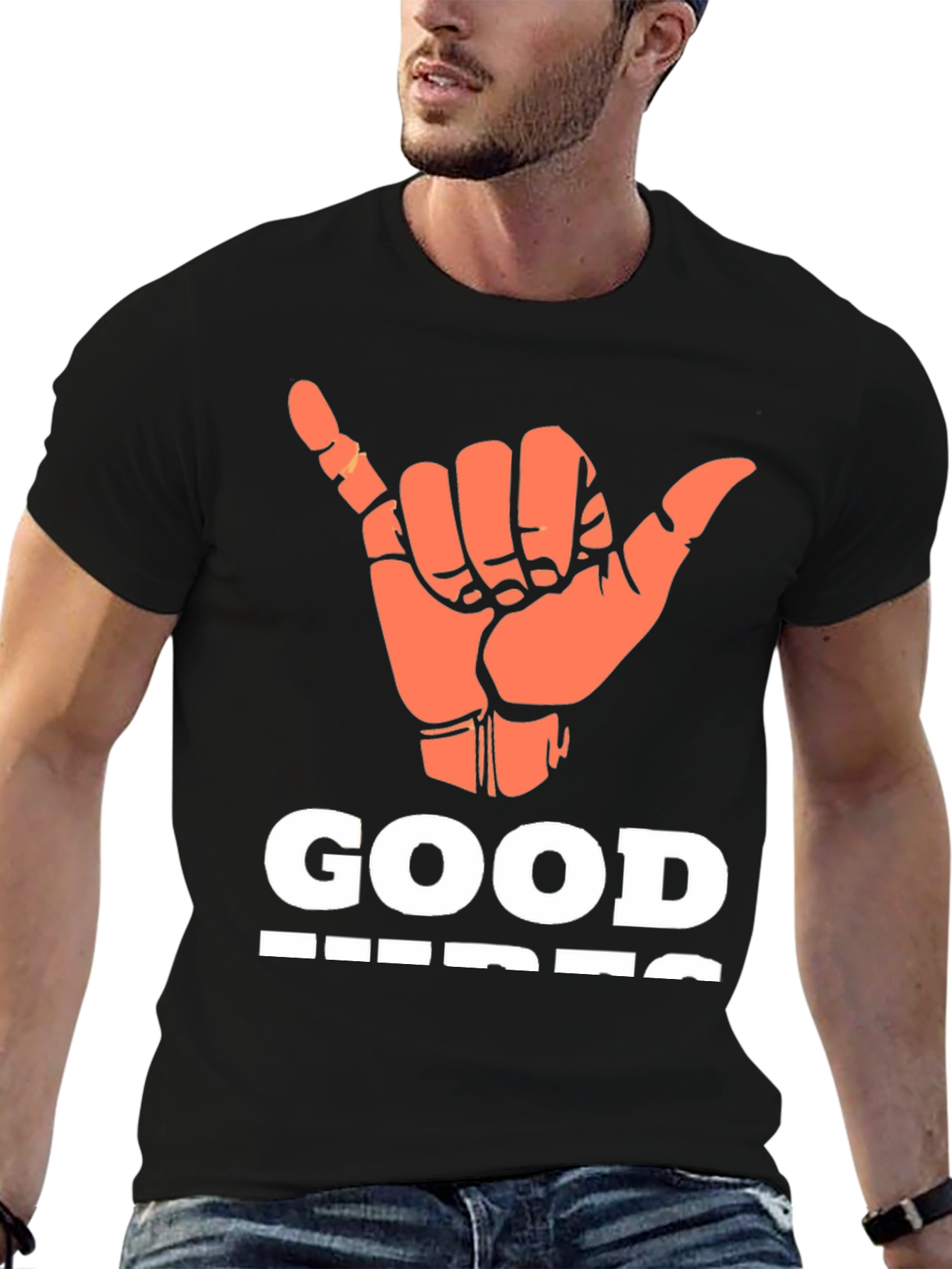 Good Vibes Graphic T-Shirt - Casual Style