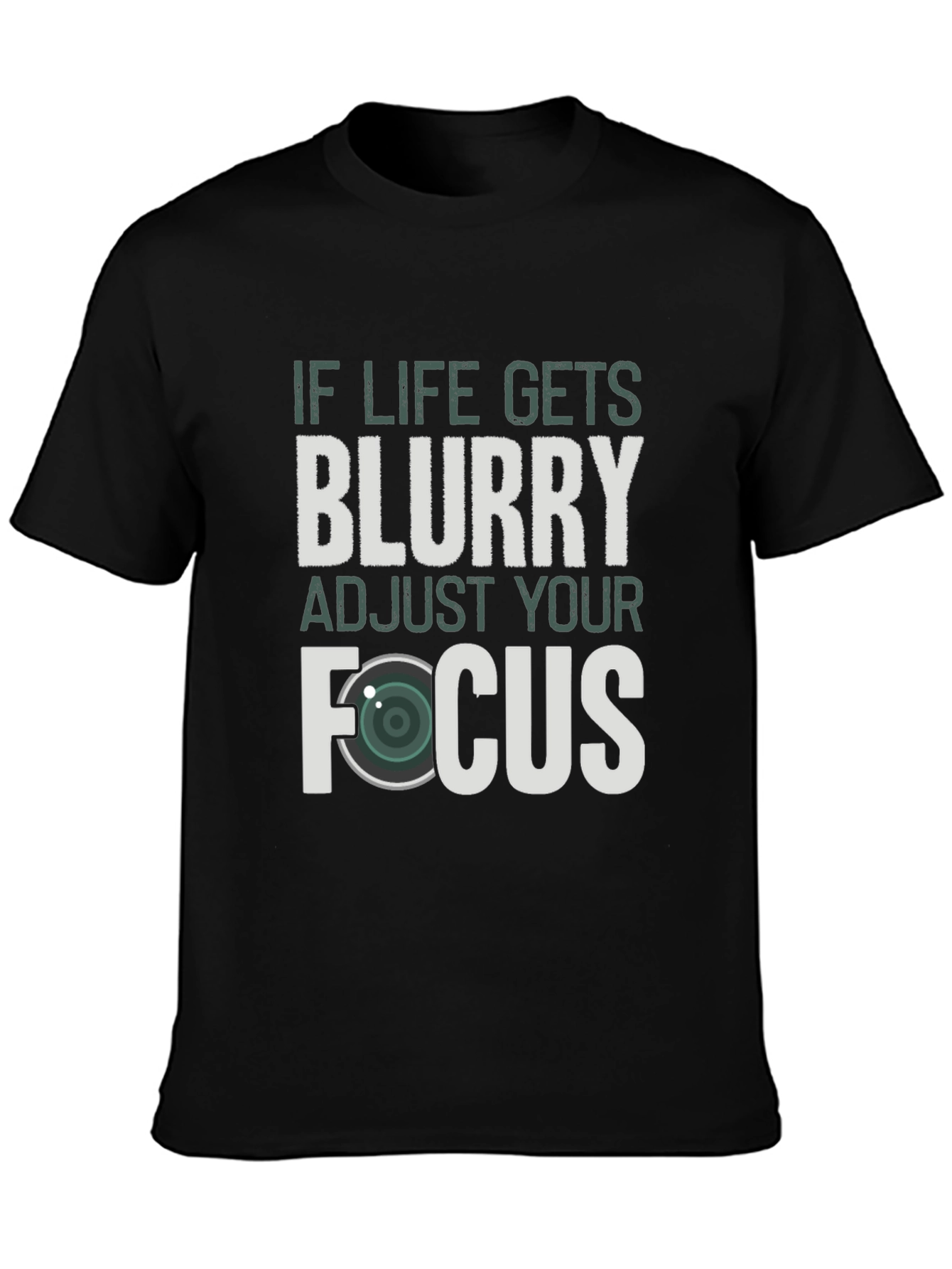 Blurry Focus Photographer T-Shirt - Black