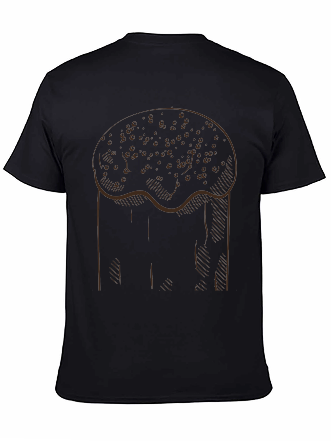 Novelty Cake Outline Mens T-Shirt