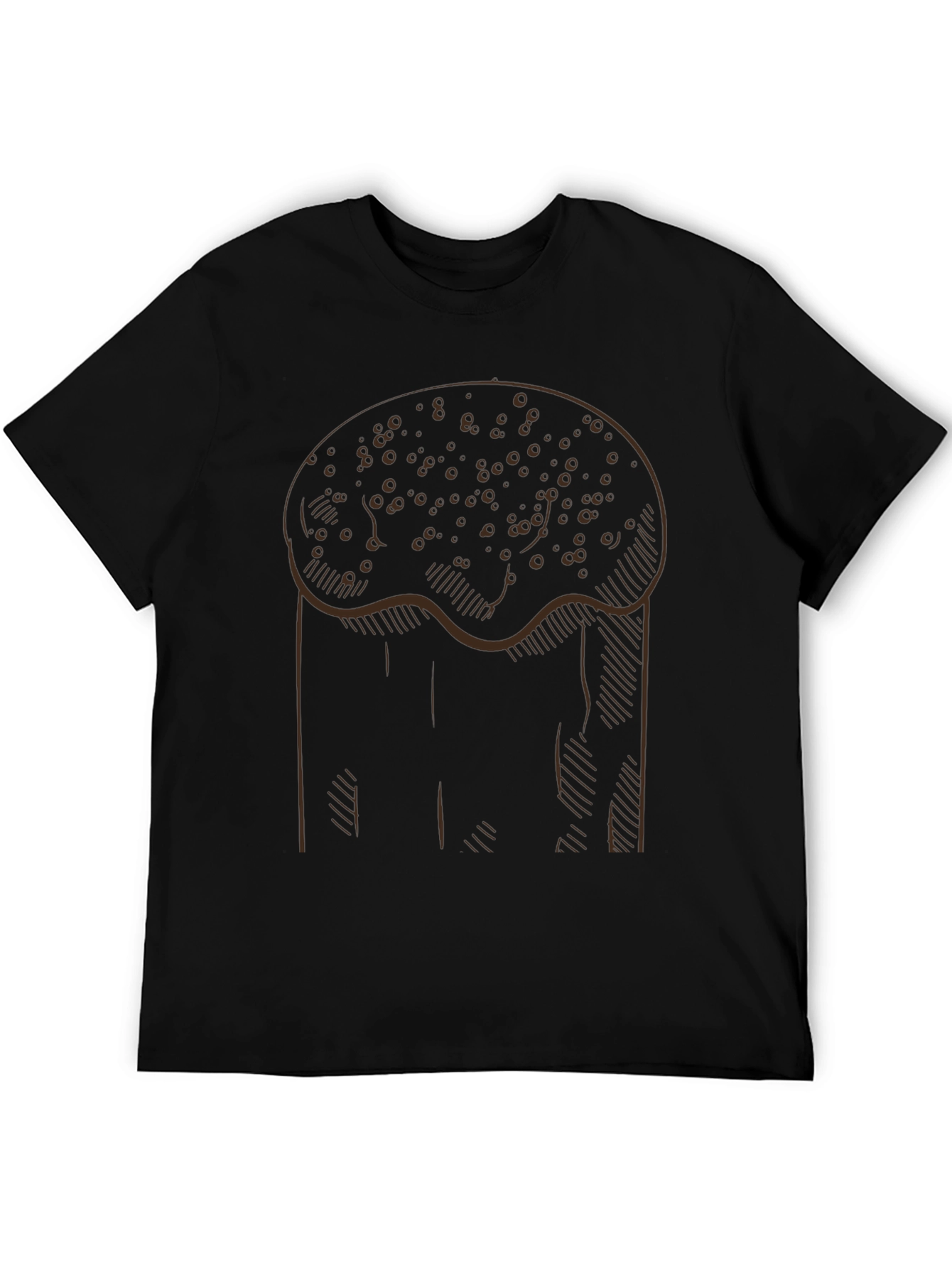 Novelty Cake Outline Mens T-Shirt