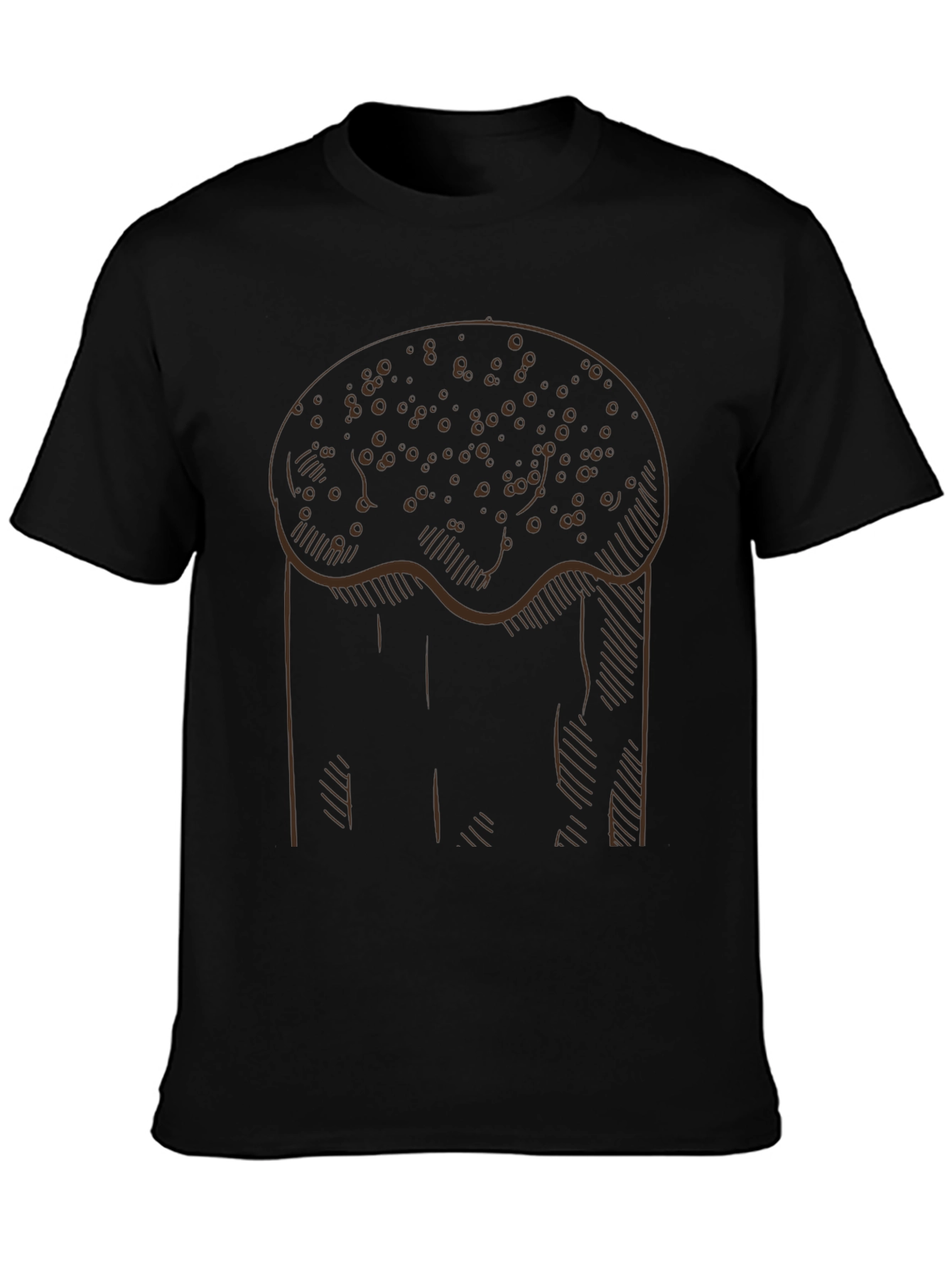 Novelty Cake Outline Mens T-Shirt