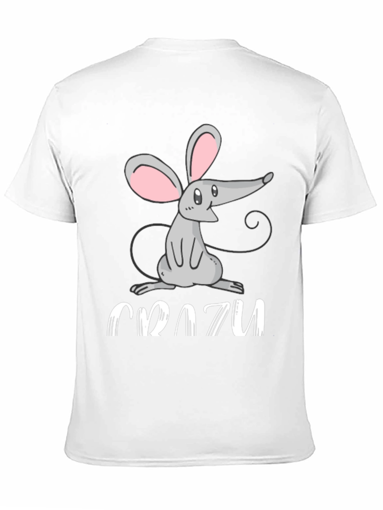 Crazy Mouse Graphic Tee - Fun Animal T-Shirt