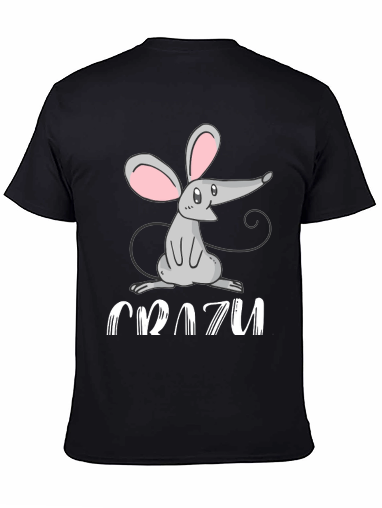 Crazy Mouse Graphic Tee - Fun Animal T-Shirt