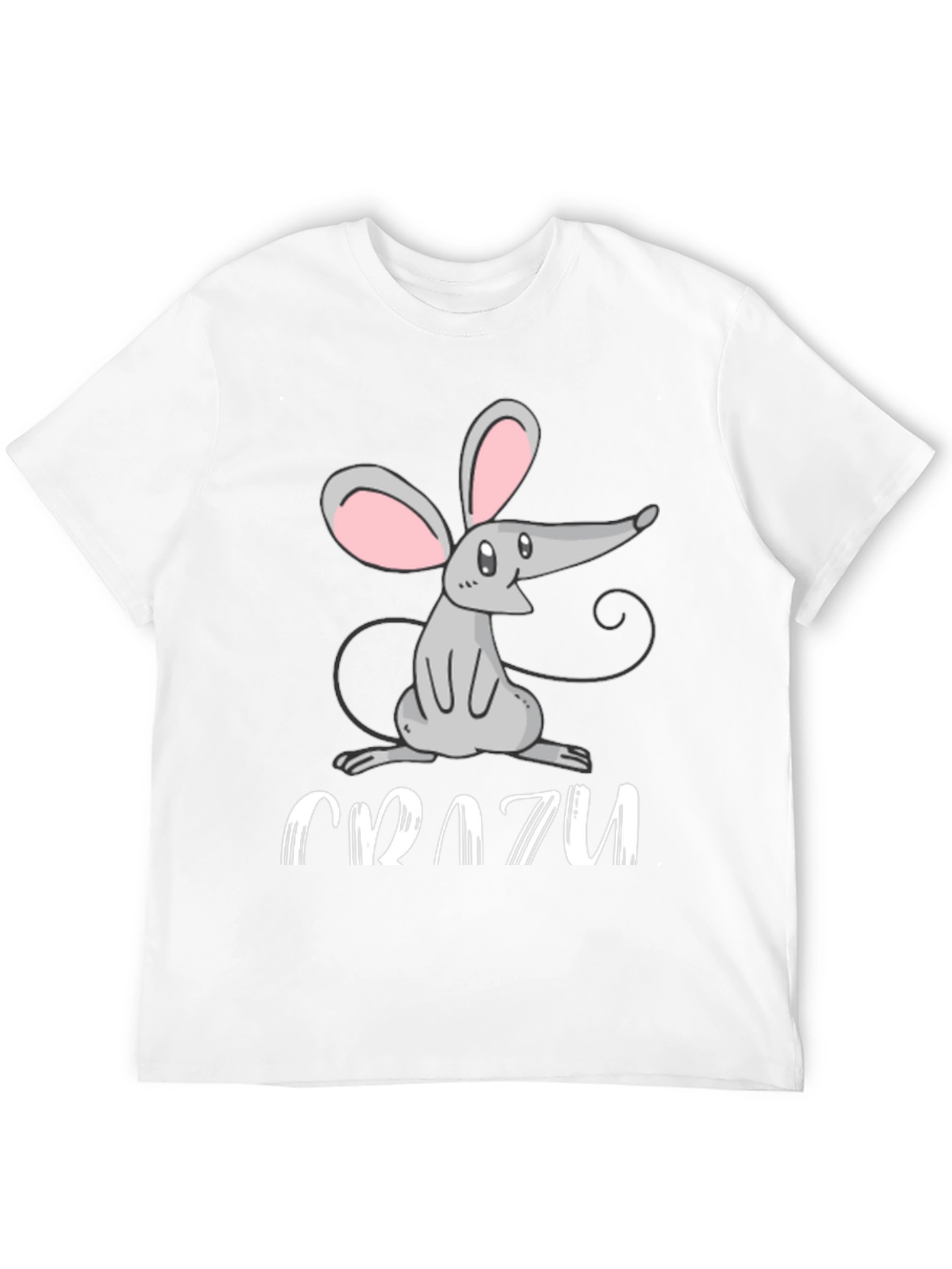 Crazy Mouse Graphic Tee - Fun Animal T-Shirt