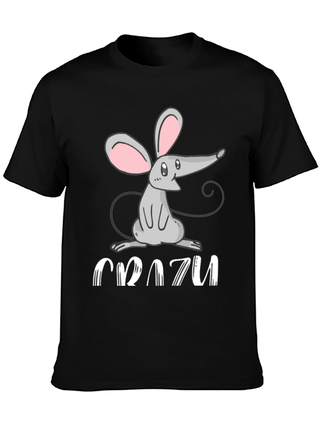 Crazy Mouse Graphic Tee - Fun Animal T-Shirt