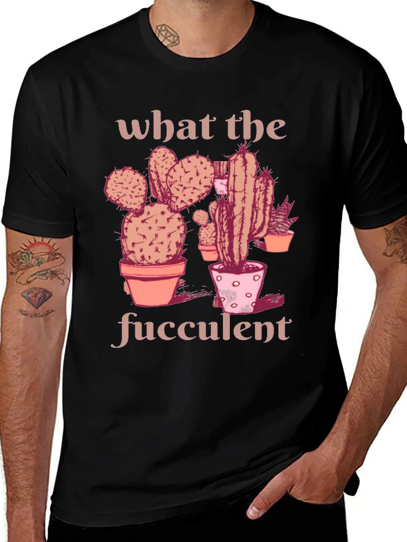 What the Fucculent T-Shirt - Black Graphic Tee
