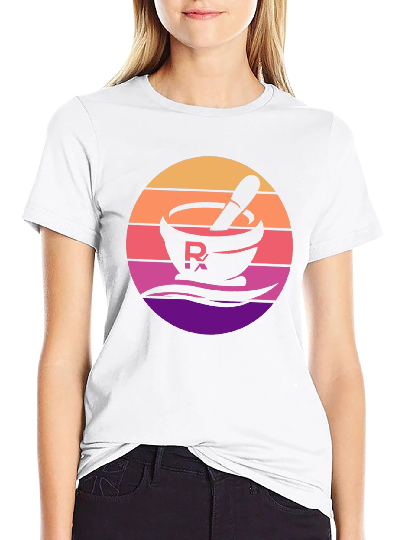 Retro Pharmacy T-Shirt - Mortar and Pestle Design