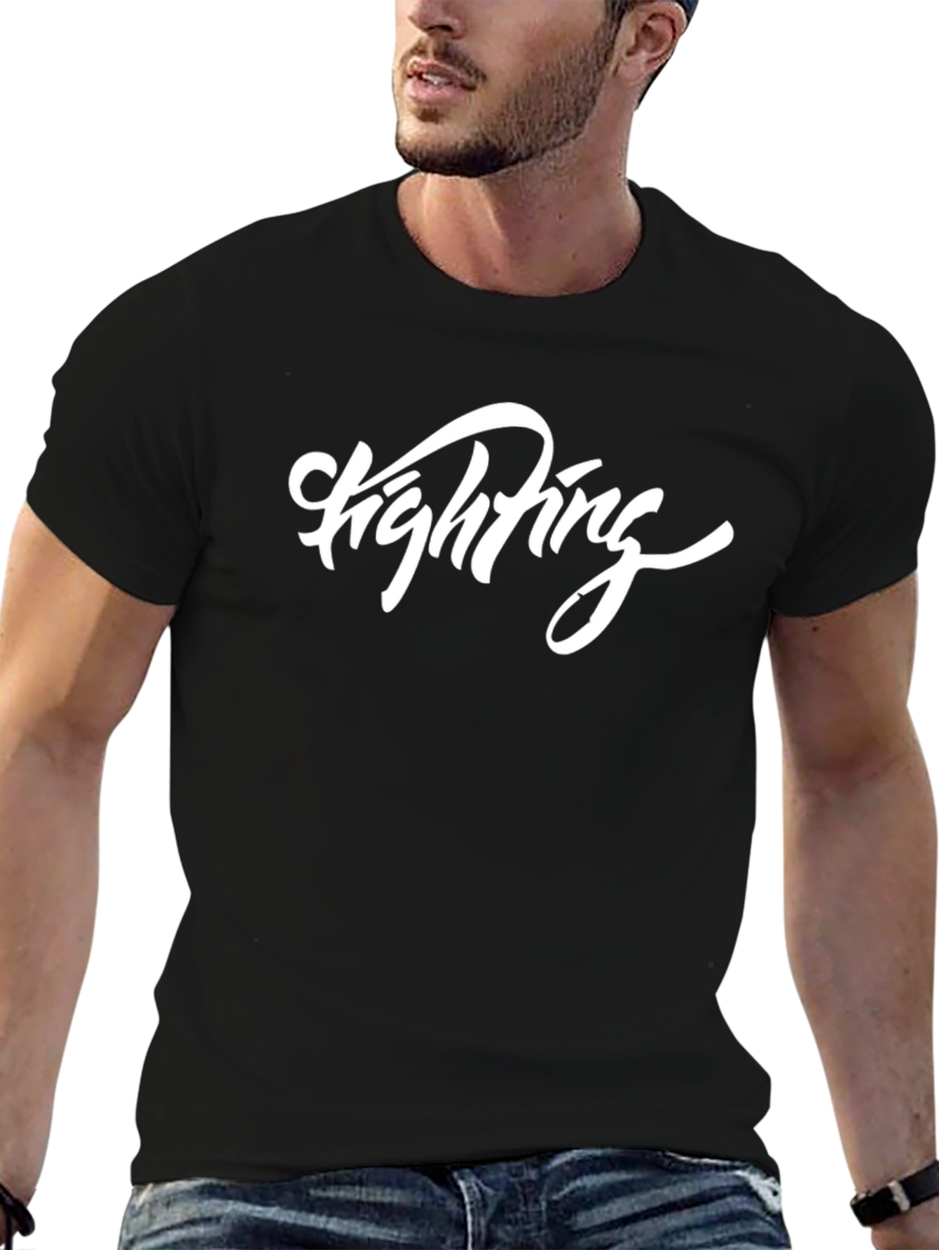 Fighting Script Black T-Shirt