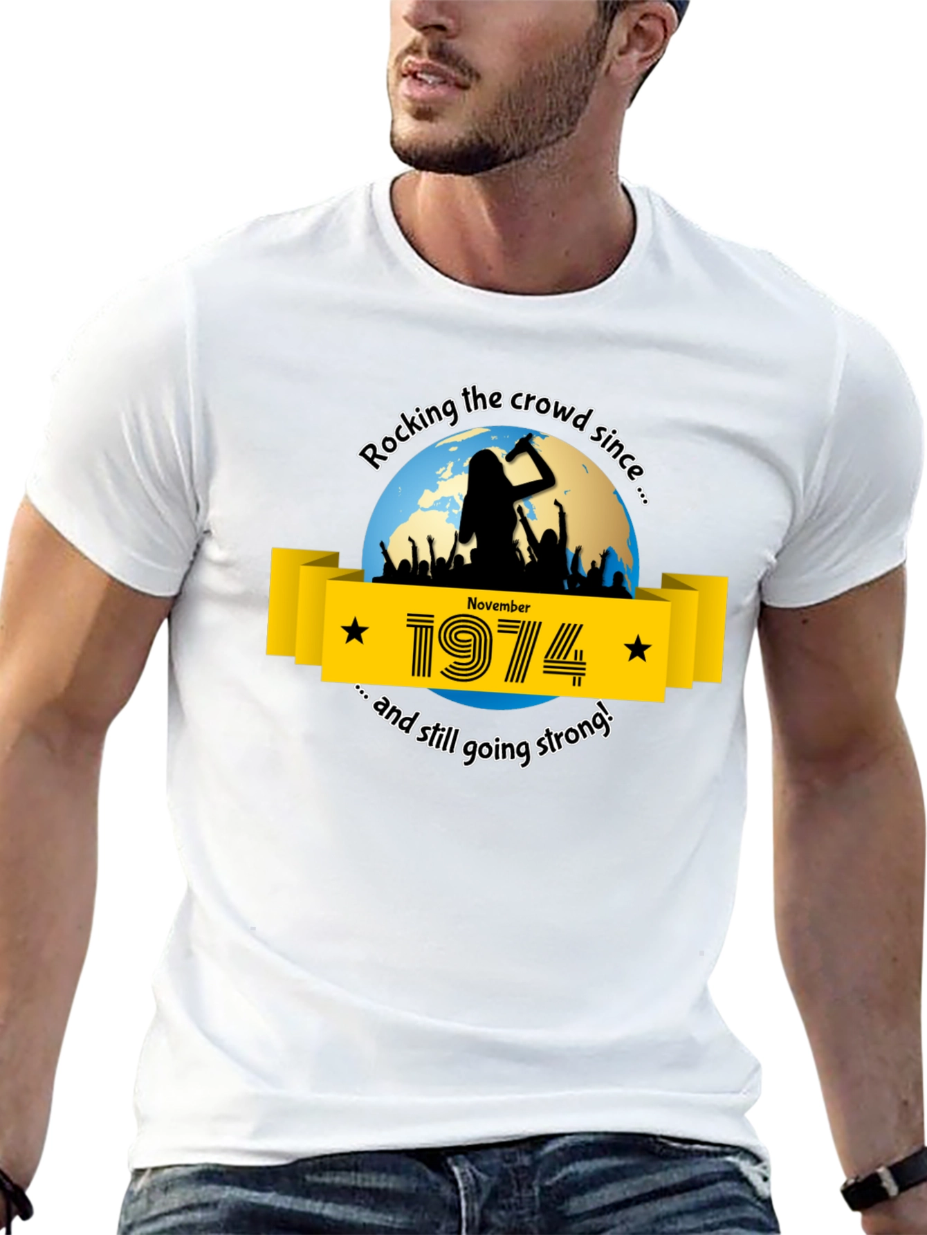 Rocking the Crowd Since 1974 T-Shirt