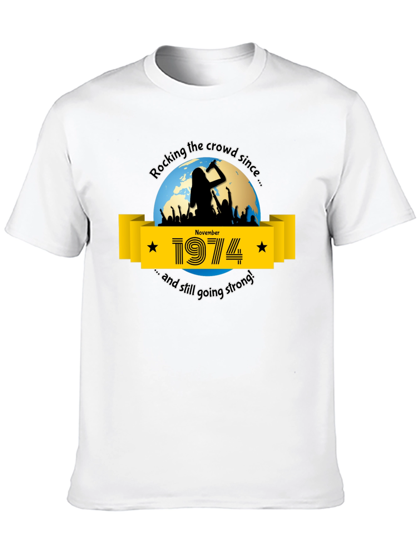 Rocking the Crowd Since 1974 T-Shirt