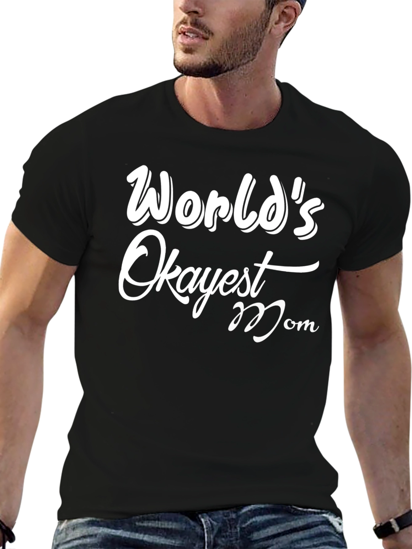 Worlds Okayest Mom T-Shirt - Funny Novelty Tee