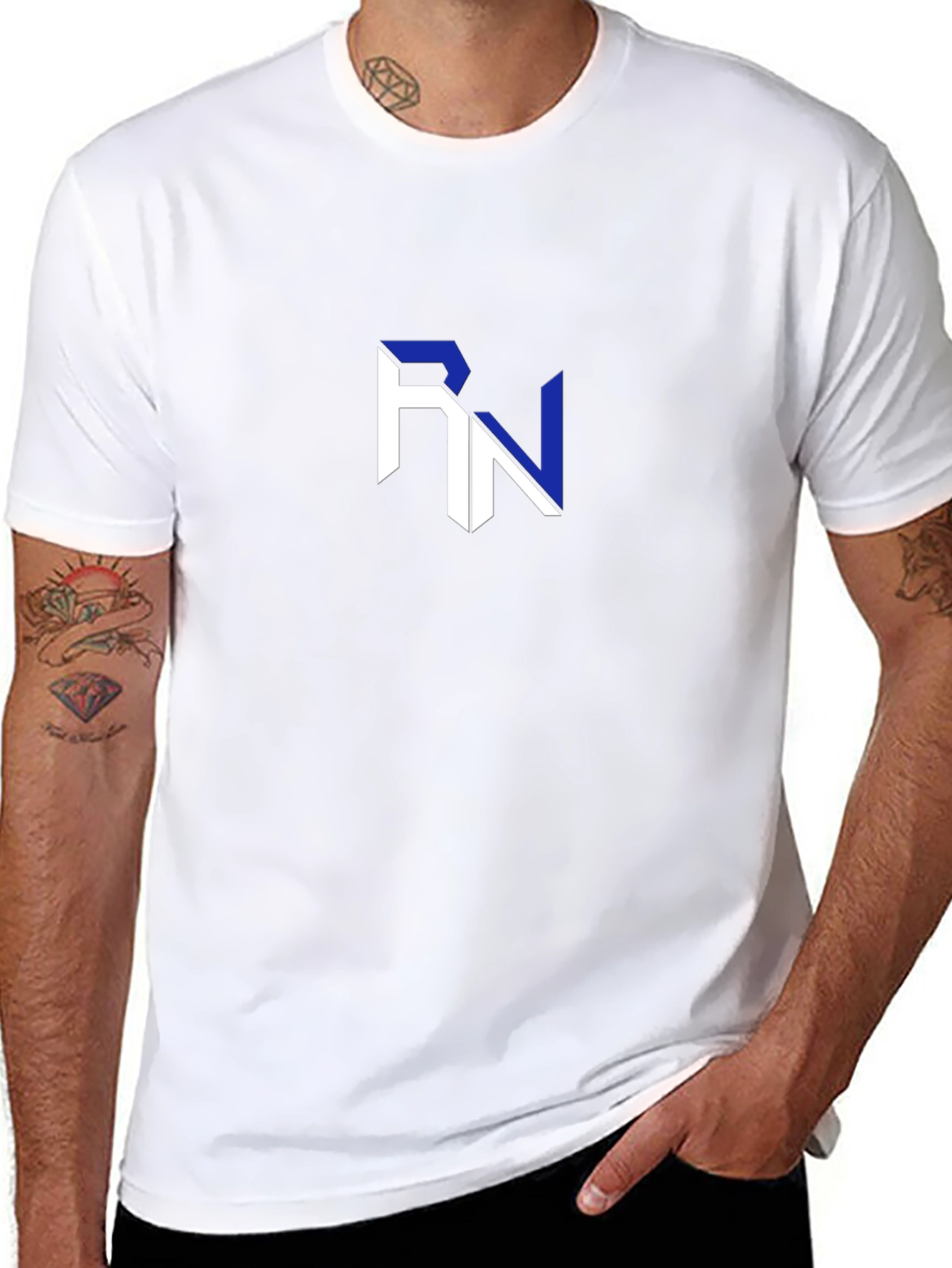 RN Logo Black T-Shirt