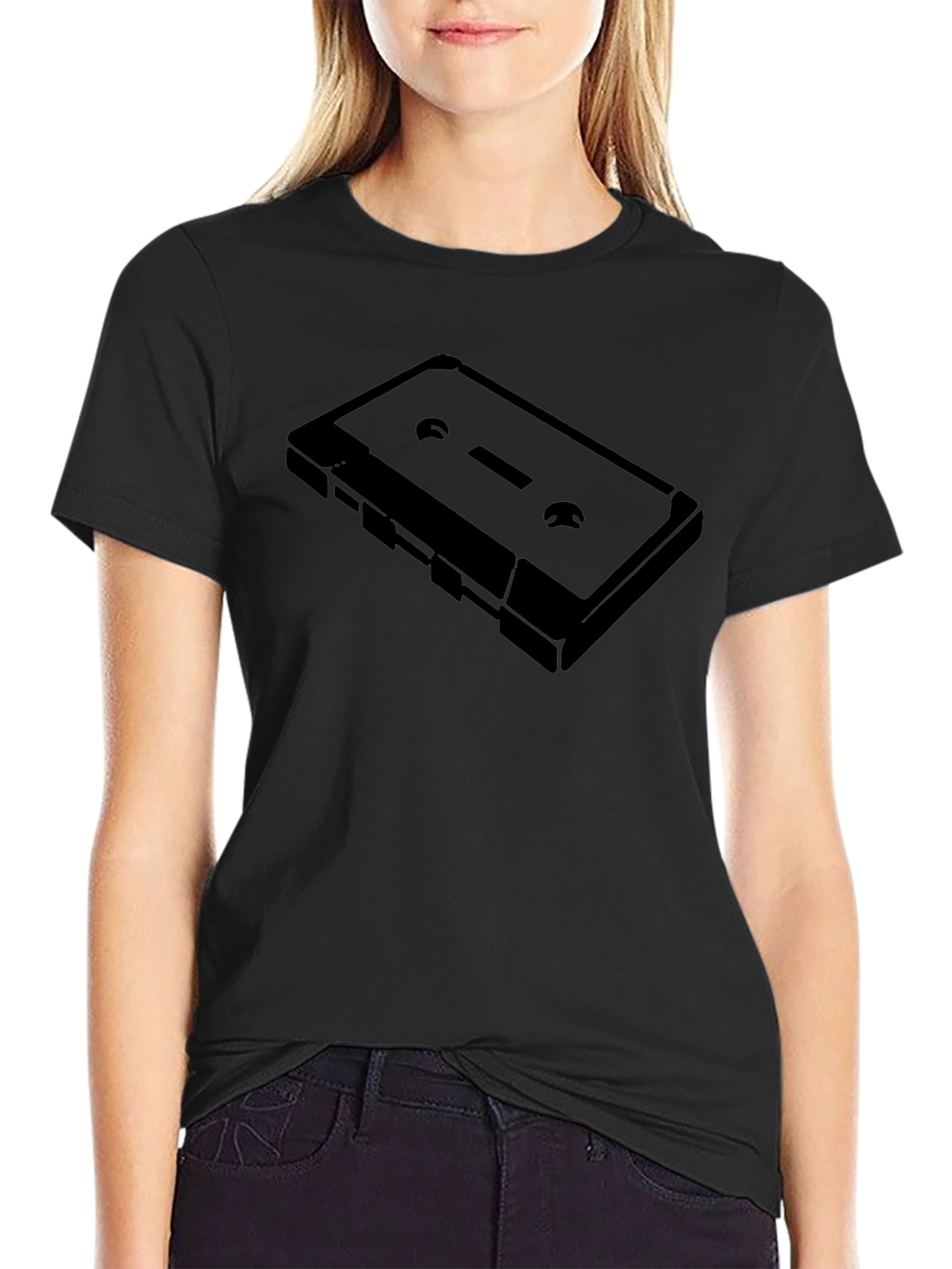 Retro Cassette Tape Graphic Tee - Classic Style