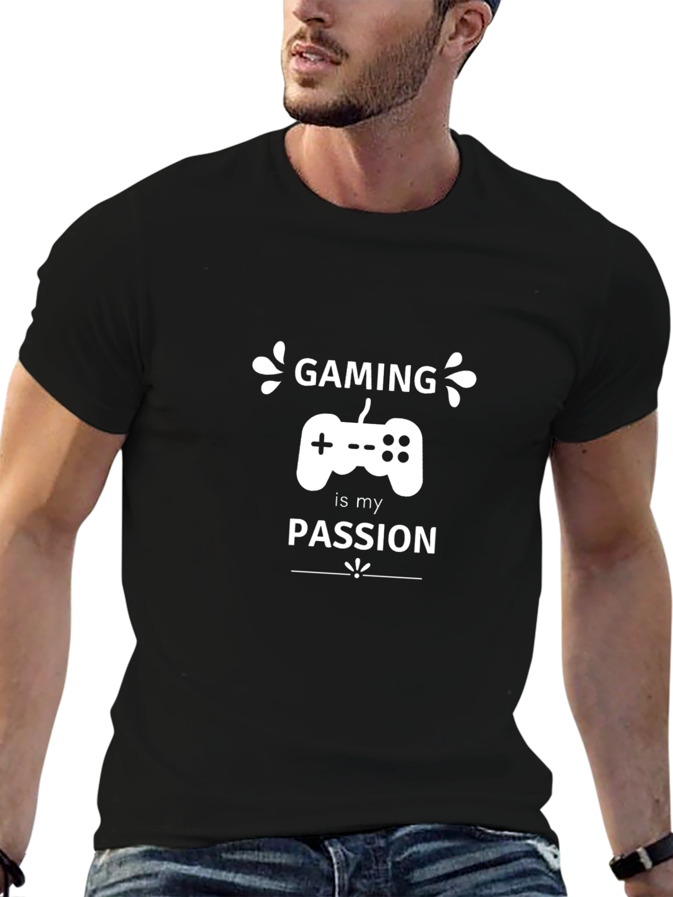 Gaming is My Passion Black T-Shirt