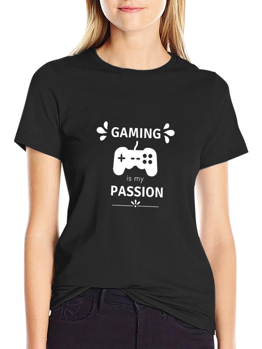 Gaming is My Passion Black T-Shirt