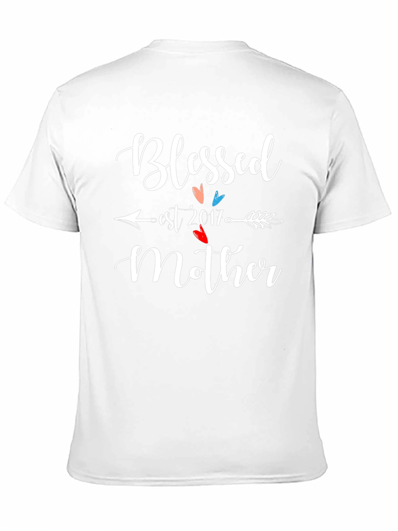 Blessed Mother Est. 2017 Black Graphic T-Shirt