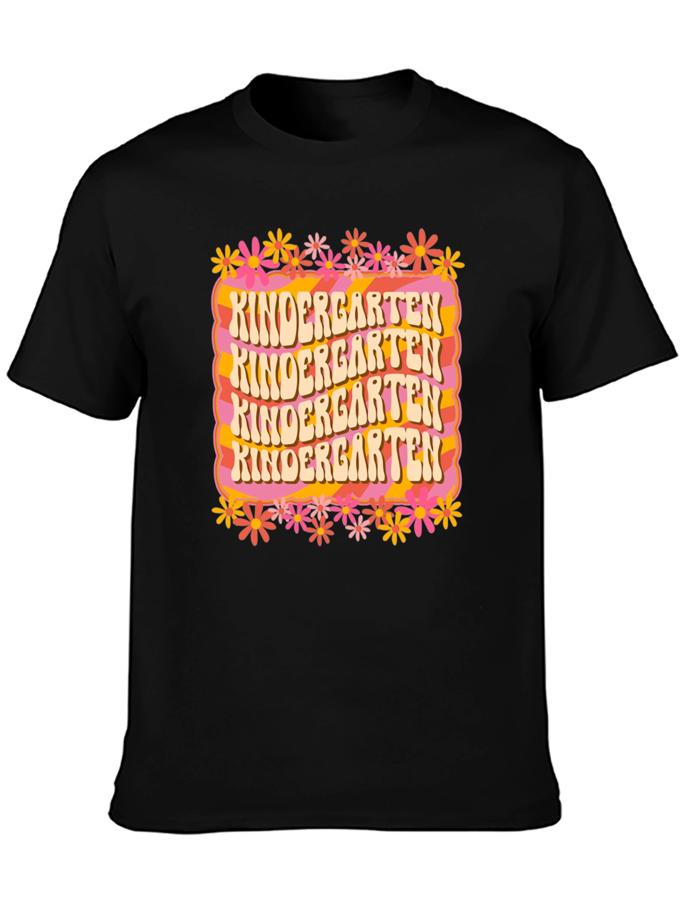 Kindergarten Teacher Retro Graphic T-Shirt