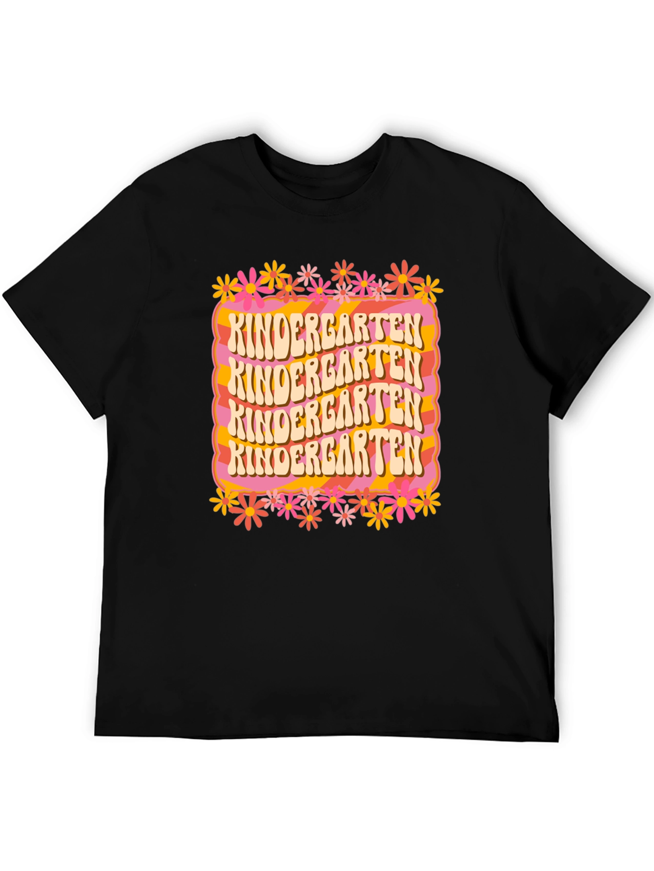 Kindergarten Teacher Retro Graphic T-Shirt