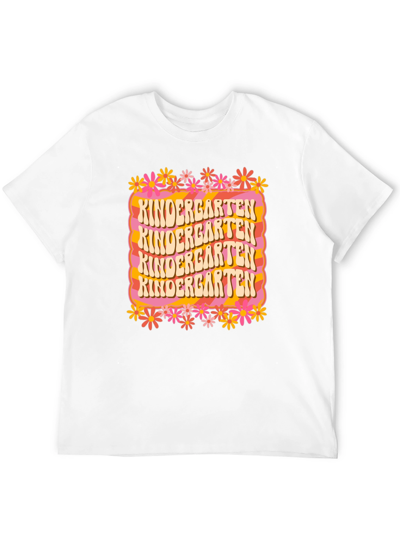 Kindergarten Teacher Retro Graphic T-Shirt