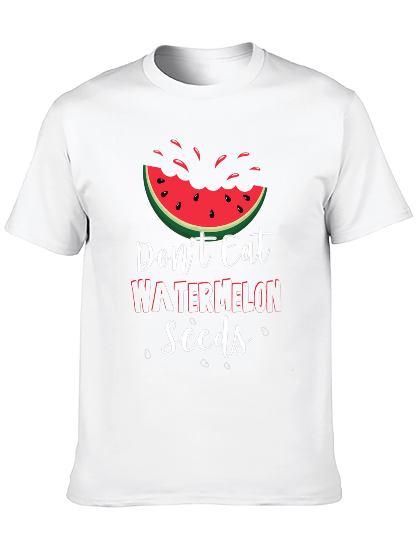 Funny Watermelon Seeds Graphic Tee