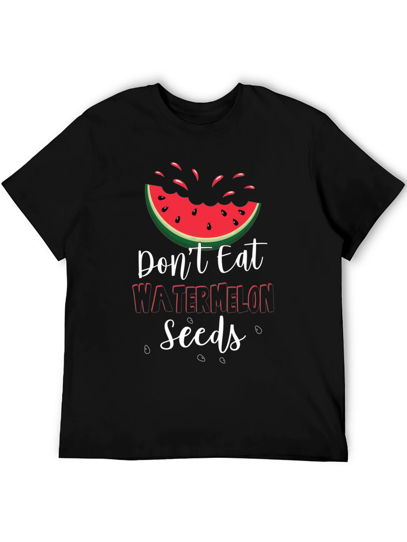 Funny Watermelon Seeds Graphic Tee