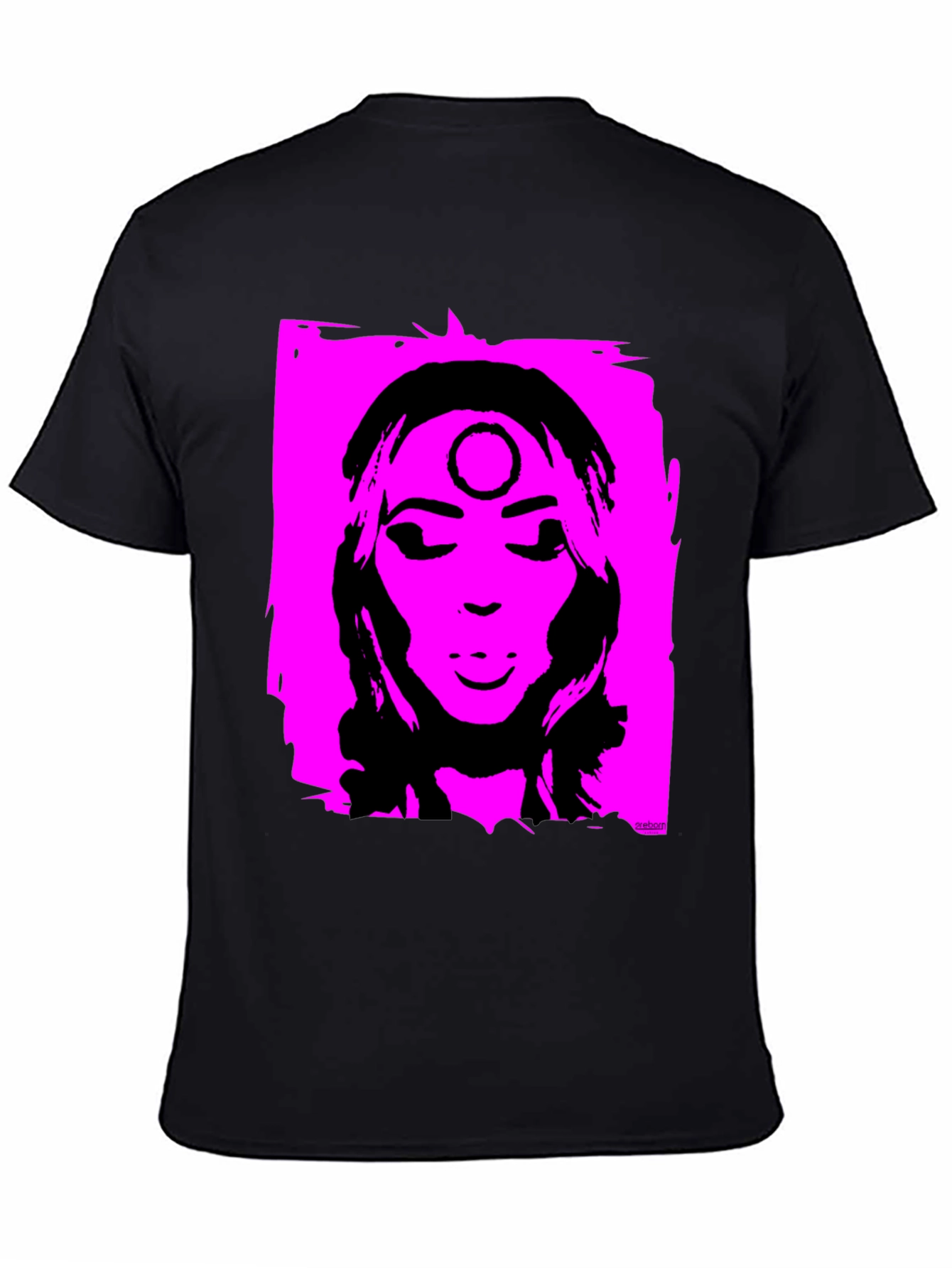 Unique Graphic T-Shirt - Pink & Black Design