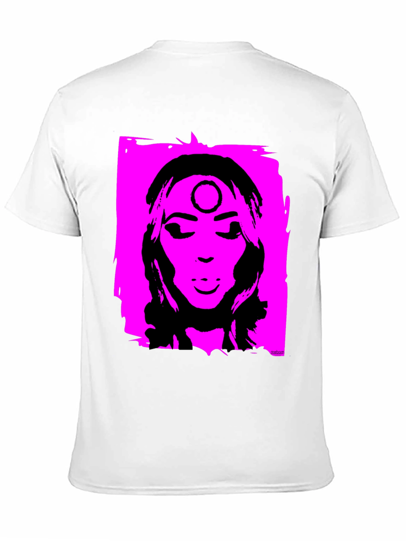 Unique Graphic T-Shirt - Pink & Black Design
