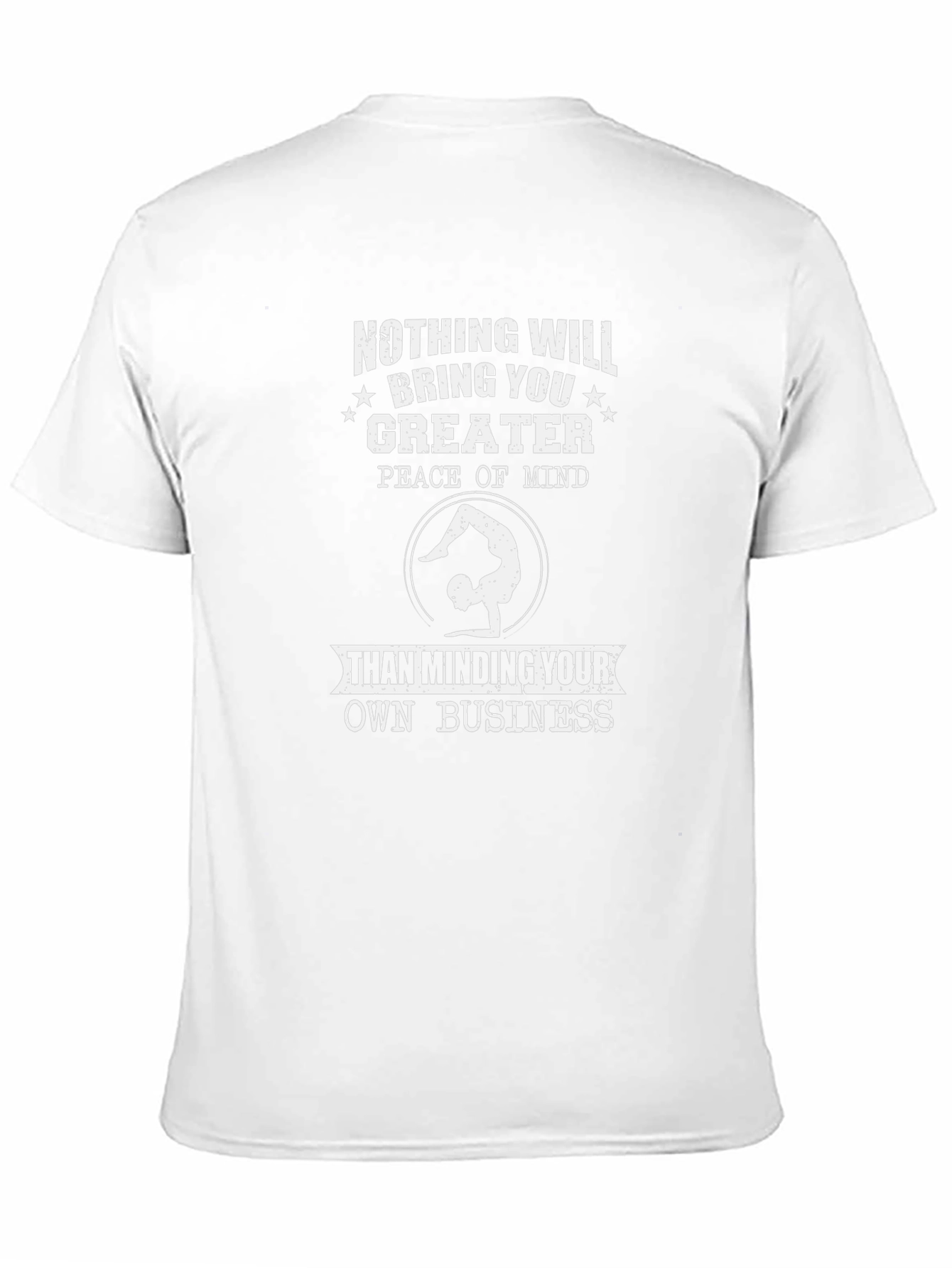 Peace of Mind Black Graphic T-Shirt
